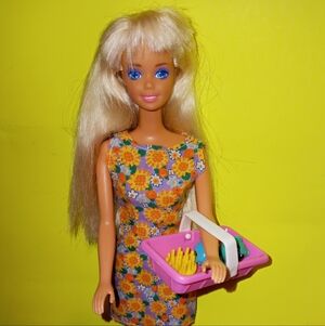 Barbie doll ballerina Flower Easter Dress